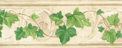 19205b ivy leaf wallpaper border 1